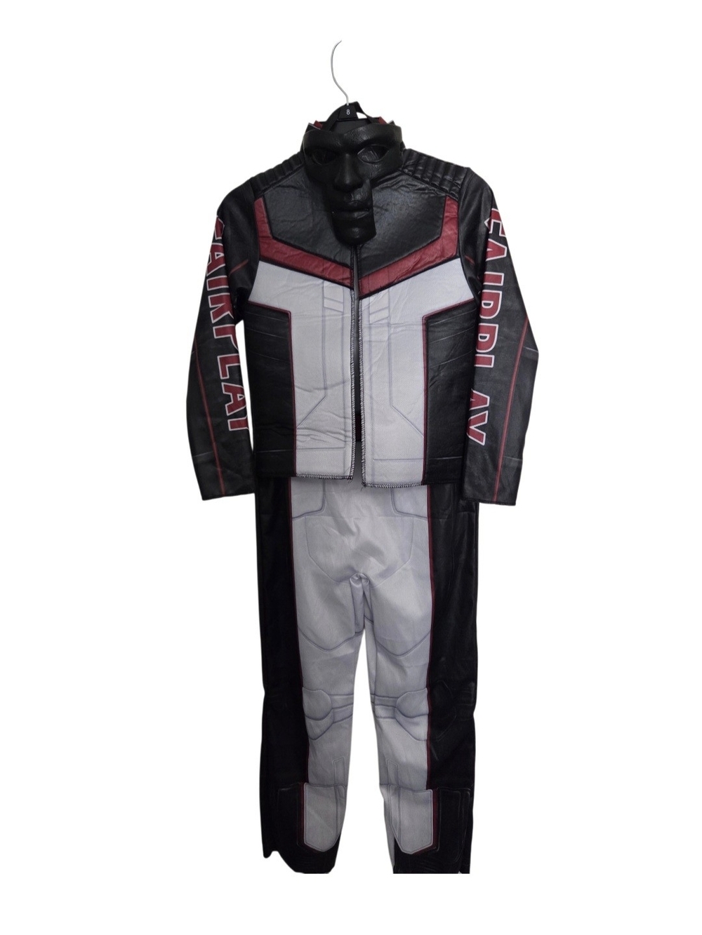 Kids Mr.Terrific Black, Gray & Red Superhero Costume with Mask